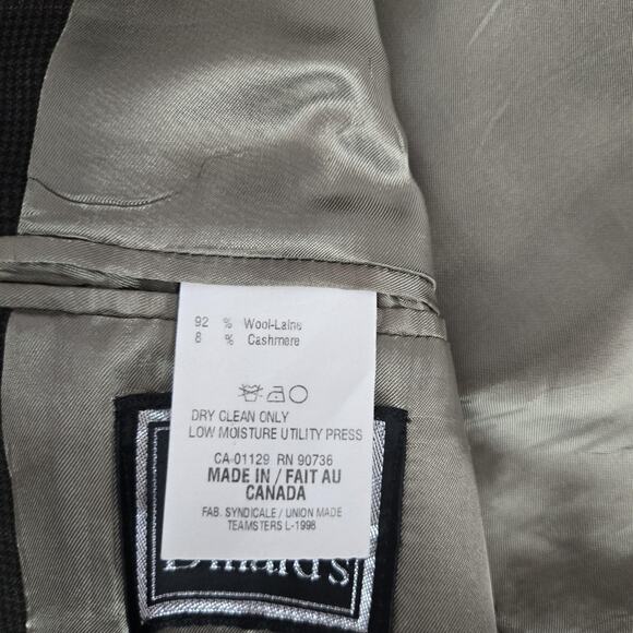 Ralph Lauren Blazer Mens 40 Medium Brown Plaid Wool Cashmere Two Button Jacket - Picture 13 of 16